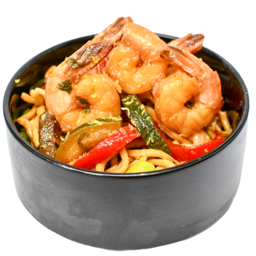 Wok crevettes 