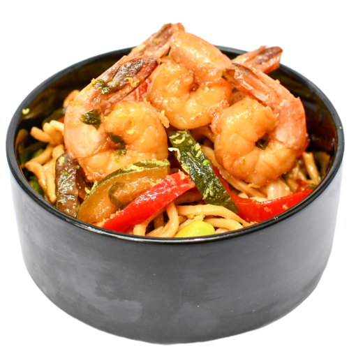 Nouilles Wok crevettes 